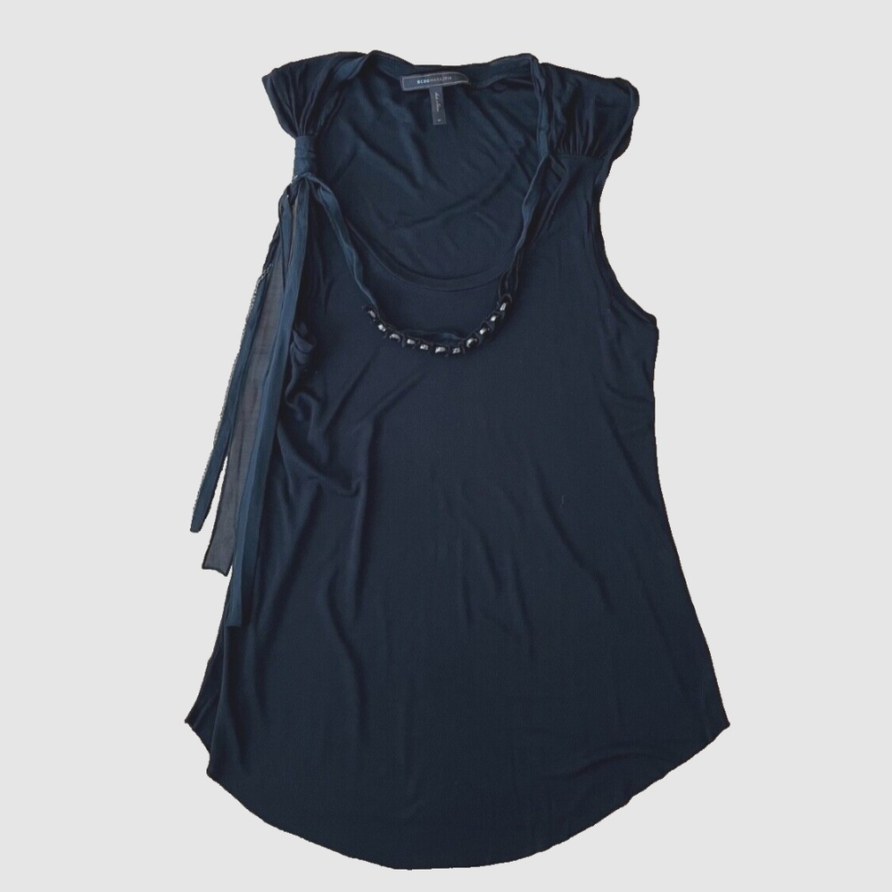 BCBG MAX AZRIA Black Tank Top SIZE M